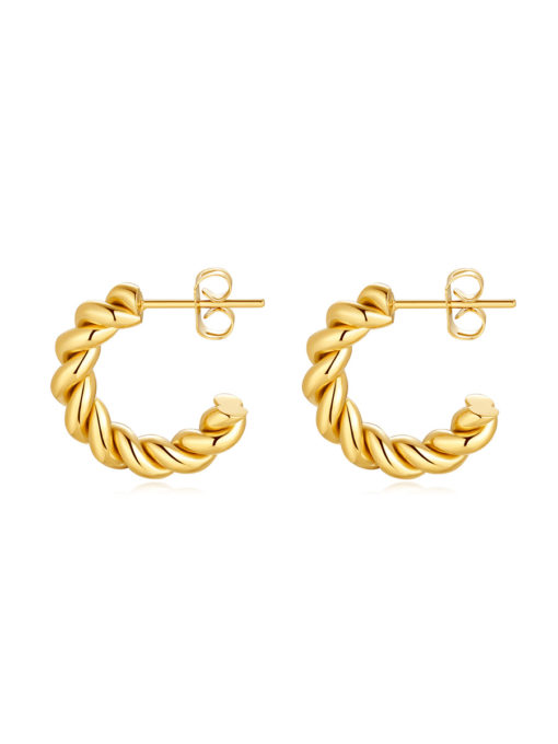 Twirl Earrings Gold ICRUSH Gold/Silver/Rose Gold