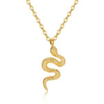 Snake Pendant Kette Gold
