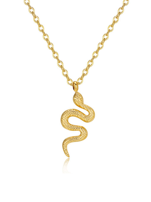 Snake Pendant Kette Gold ICRUSH Gold/Silver