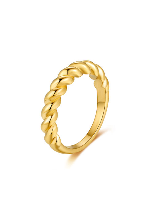 TWIRL Ring Silber ICRUSH Gold/Silver