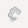 Ripple Ring Silber ICRUSH Gold/Silver