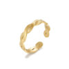 Wavy Line Ring Gold ICRUSH Gold/Silver