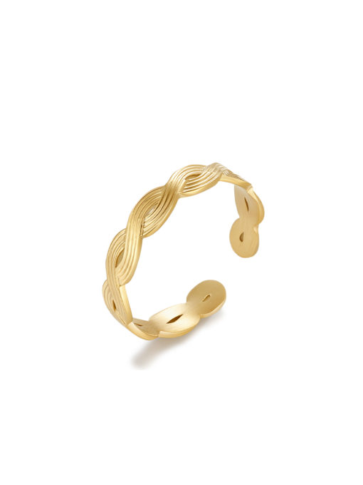 Wavy Line Ring Gold ICRUSH Gold/Silver/Rose Gold