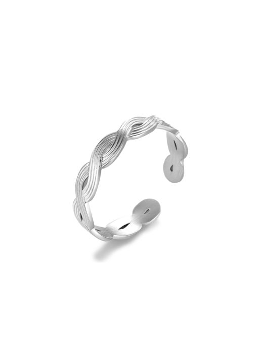 Wavy Line Ring Silber ICRUSH Gold/Silver