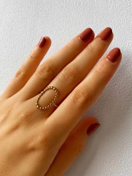 Open Oval Ring Gold ICRUSH Gold/Silver/Rose Gold