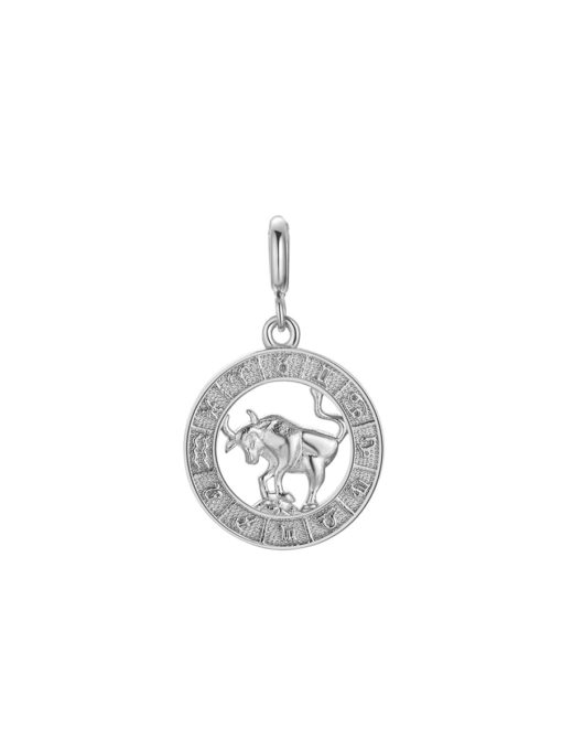 Zodiac Charm Silver Bull ICRUSH Gold/Silver/Rose Gold