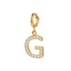 Initial Charm - G ICRUSH Gold/Silver