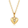 Crystal heart Kette Gold ICRUSH Gold/Silver