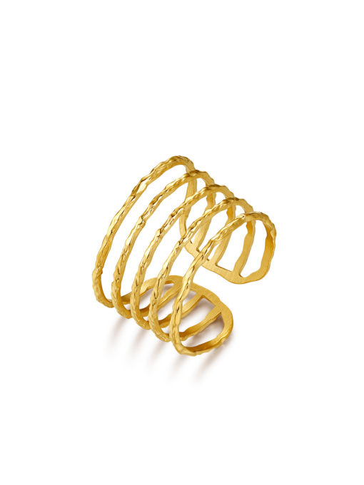 Stave Ring Gold ICRUSH Gold/Silver