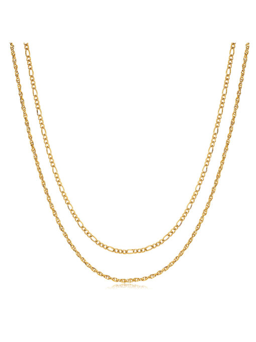 Never-go-wrong Kette Gold ICRUSH Gold/Silver