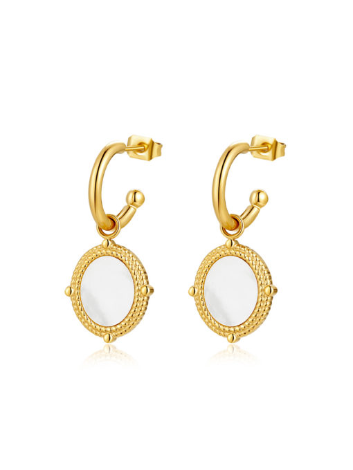 Mother of Pearl Gold ICRUSH Earrings Gold/Silver/Rose Gold