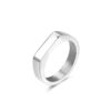 Flat Top Ring Silber ICRUSH Gold/Silver