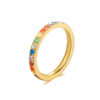 Rainbow Shine Ring Gold ICRUSH Gold/Silver