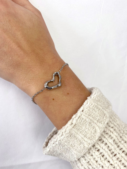 Hollow Heart ARMBAND Silber ICRUSH Gold/Silver/Rosegold