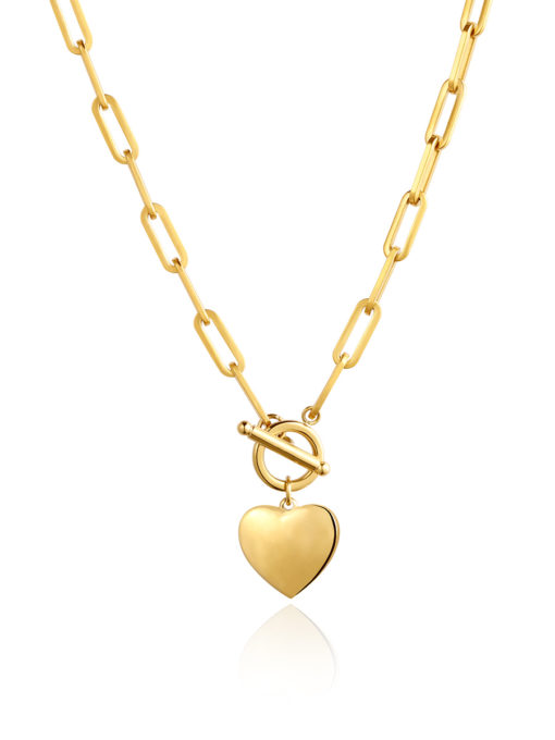 Heart OT Chain Gold ICRUSH Gold/Silver/Rose Gold