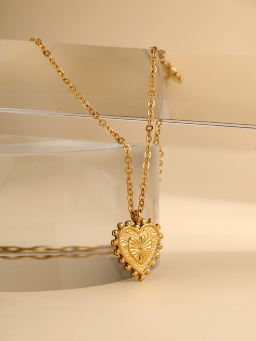 Vintage Heart Kette Gold ICRUSH Gold/Silver/Rosegold
