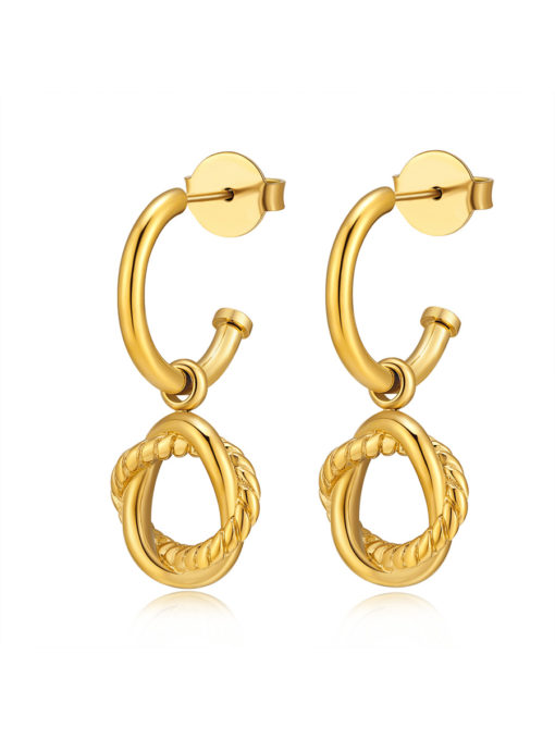 Mingle Earrings Gold ICRUSH Gold/Silver/Rose Gold