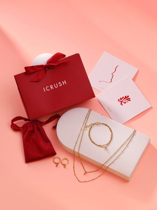 Valentine's Day Gift Bag ICRUSH Gold/Silver/Rose Gold