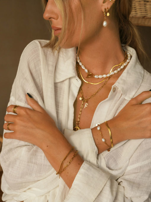 Wide Sleek Bracelet ICRUSH Gold/Silver/Rose Gold