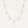 Pearl Drop Kette Silber ICRUSH Gold/Silver