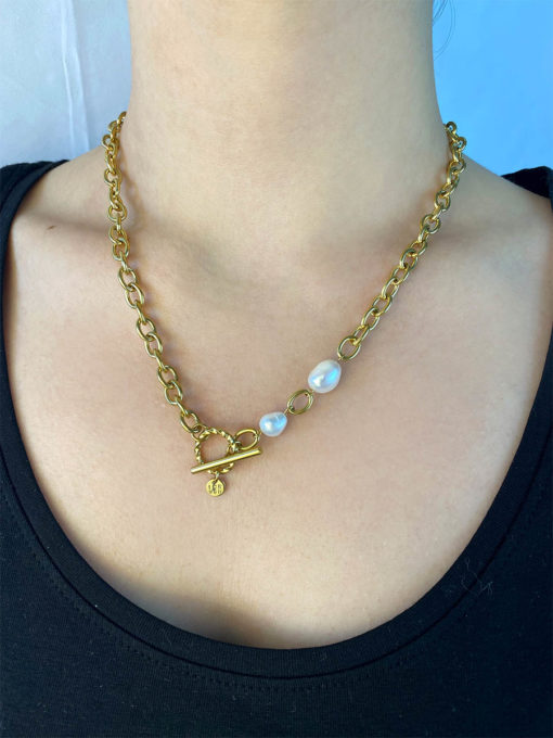 Pearl Kette Gold ICRUSH Gold/Silver/Rosegold