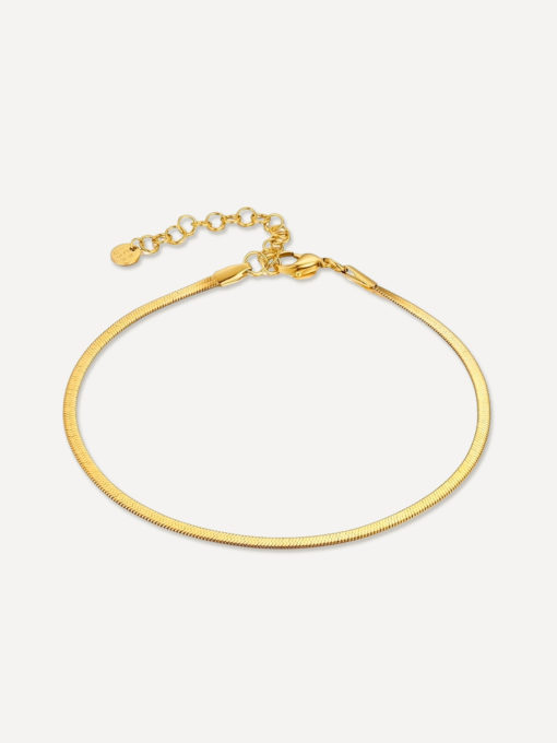 Sleek anklet silver ICRUSH Gold/Silver