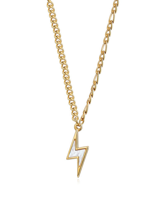 Shell lightning bolt chain gold ICRUSH gold/silver/rose gold
