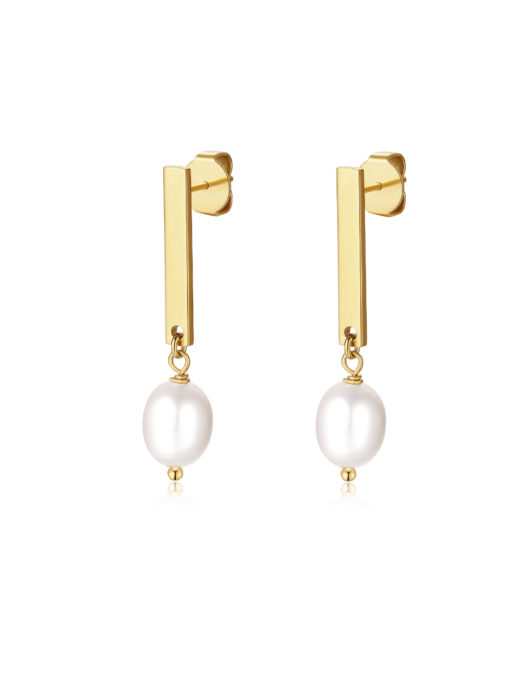 Brave Pearl Earrings Silver ICRUSH Gold/Silver/Rose Gold