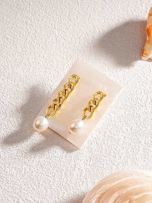 Asymmetric Pearl Ohrringe Gold ICRUSH Gold/Silver/Rosegold