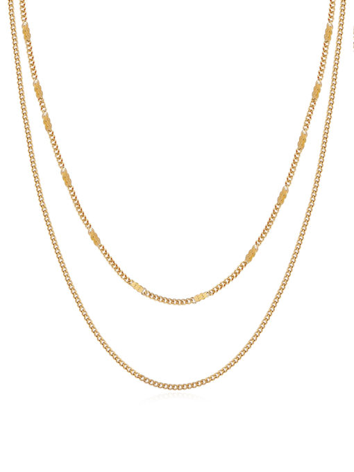 Parallel Kette Gold ICRUSH Gold/Silver