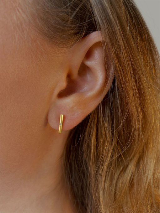 CROTCHET Shine Earrings Gold ICRUSH Gold/Silver/Rose Gold