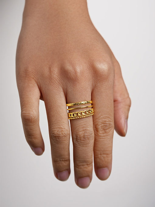 Amaze Ring Gold ICRUSH Gold/Silver/Rose Gold