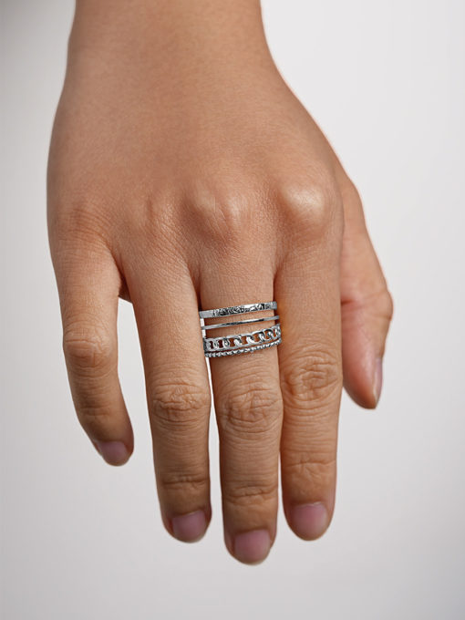 Amaze Ring Silber ICRUSH Gold/Silver/Rosegold