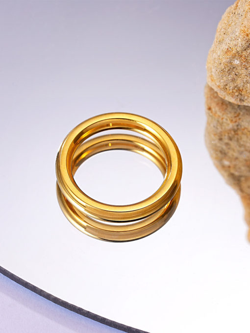 Unique One Ring Gold ICRUSH Gold/Silver/Rosegold
