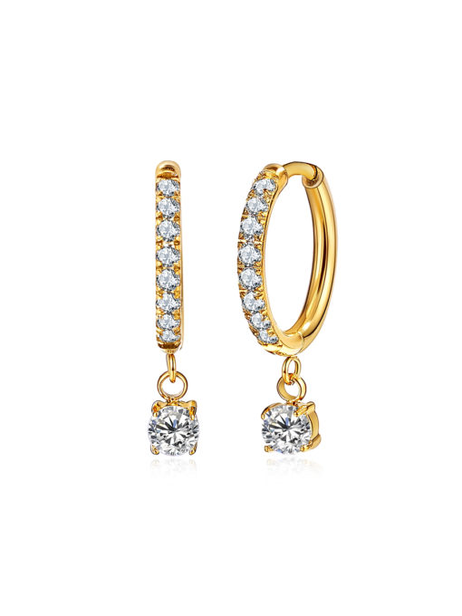Dazzling Grace Gold ICRUSH Earrings Gold/Silver/Rose Gold