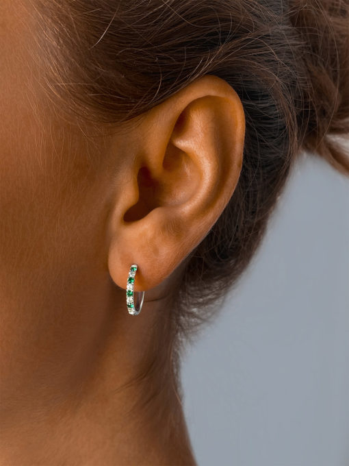 Green Glacier Earrings Silver ICRUSH Gold/Silver/Rose Gold