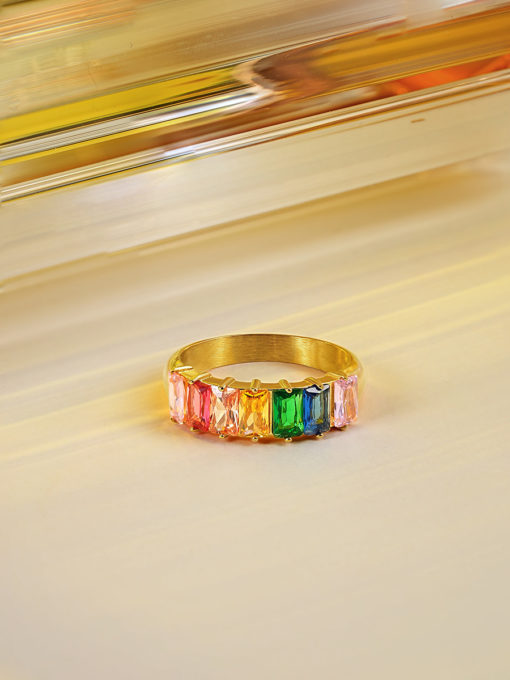 Rainbow Candy Ring Gold ICRUSH Gold/Silver/Rosegold