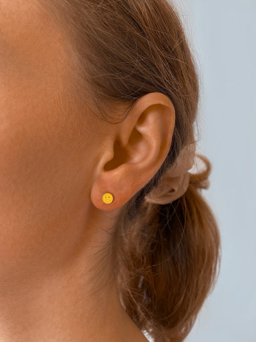 SMILE earrings gold ICRUSH gold/silver/rose gold