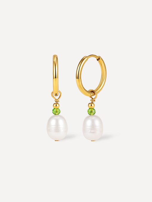 Good Vibes Pearl Earrings Gold ICRUSH Gold/Silver/Rose Gold