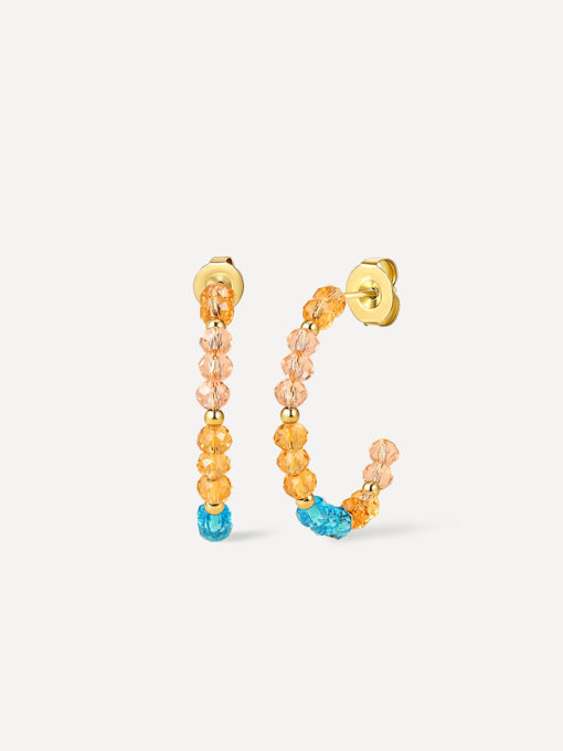 Color Vibe Earrings Gold ICRUSH Gold/Silver/Rose Gold