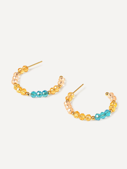 Color Vibe Earrings Gold ICRUSH Gold/Silver/Rose Gold