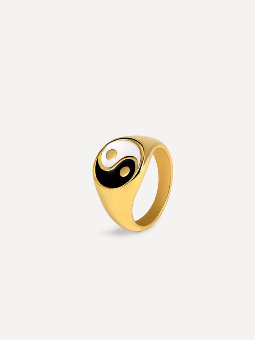 Yin and Yang Ring Gold ICRUSH Gold/Silver/Rosegold