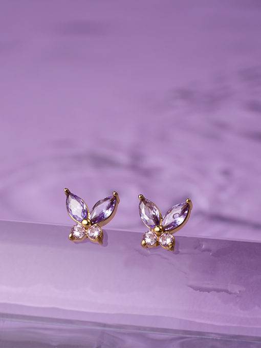 Conceptual Butterfly Earrings Silver ICRUSH Gold/Silver/Rose Gold