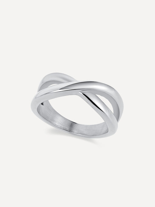 Crossing Path Ring Silver ICRUSH Gold/Silver/Rose Gold