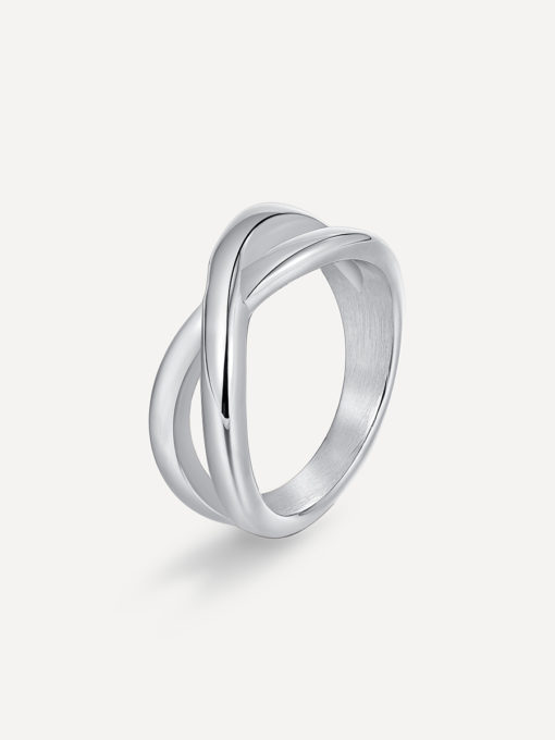 Crossing Path Ring Silber ICRUSH Gold/Silver