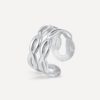 Double Twist Ring Silber ICRUSH Gold/Silver