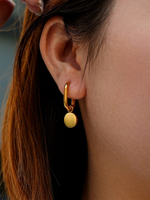 Absolute Simple Earrings Gold ICRUSH Gold/Silver/Rose Gold