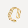 Cheery Wave Ring Gold ICRUSH Gold/Silver