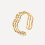 Cheery Wave Ring Gold