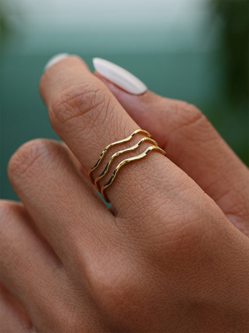Cheery Wave Ring Gold ICRUSH Gold/Silver/Rosegold